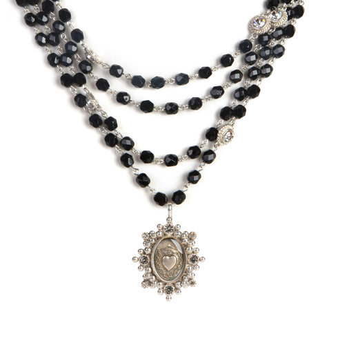 Magdalena - 6mm Crystal Jet Black All Medallions - VSA Designs