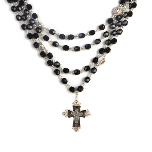 Magdalena - 6mm Crystal Jet Black All Medallions - VSA Designs