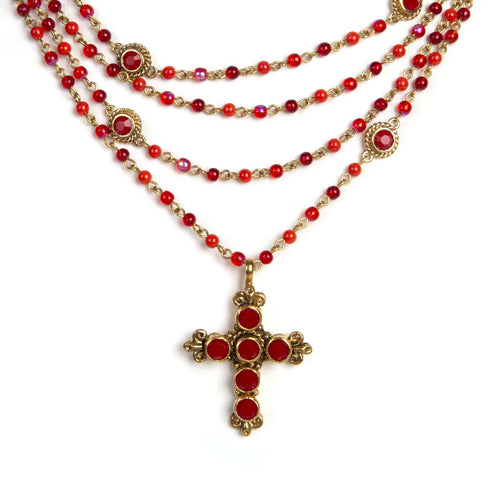 Magdalena Goth Coral Red