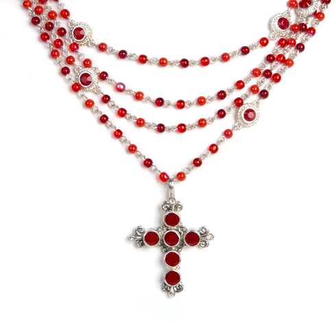 Magdalena Goth Coral Red