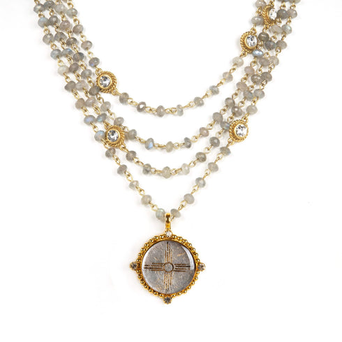 Magdalena - 6mm Lux Labradorite All Medallions