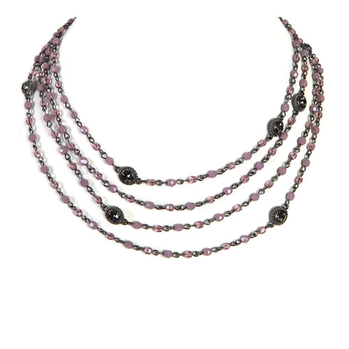 Magdalena - 2-4mm Crystal - Shades of Pink & Purple