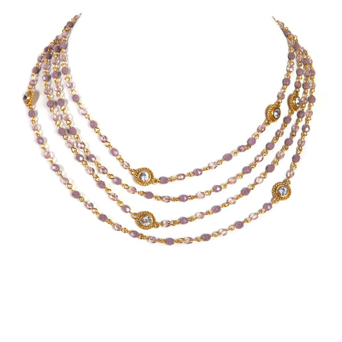 Magdalena - 2-4mm Crystal - Shades of Pink & Purple