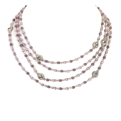 Magdalena - 2-4mm Crystal - Shades of Pink & Purple