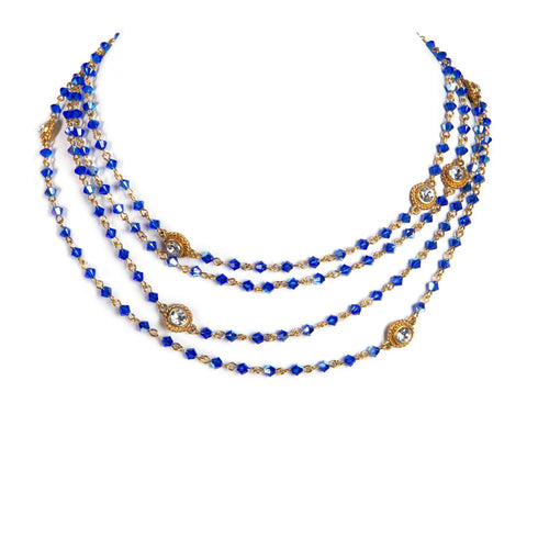 Magdalena - 4mm Bicone - Blue to Grey