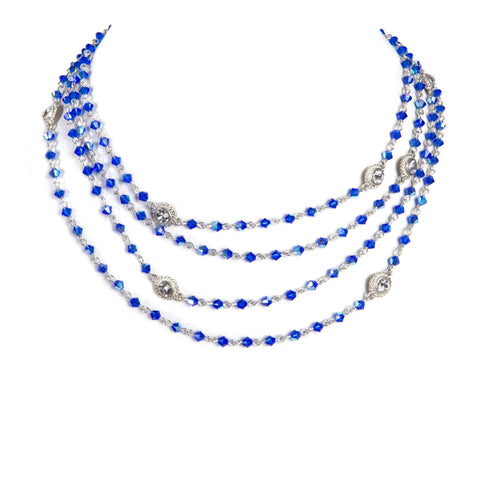 Magdalena - 4mm Bicone - Blue to Grey