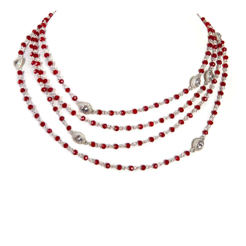 Magdalena - 4mm Rondelle Beads - Siam