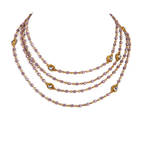 Magdalena - 2-4mm Crystal - Shades of Pink & Purple