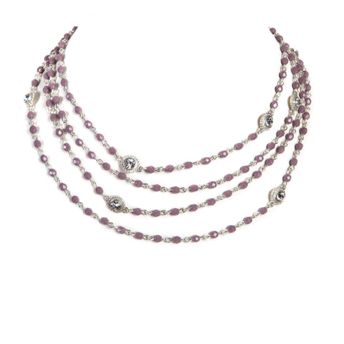 Magdalena - 2-4mm Crystal - Shades of Pink & Purple