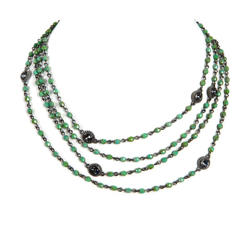 Magdalena - 2-4mm Crystal - Shades of Green