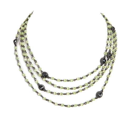 Magdalena - 2-4mm Crystal - Shades of Green