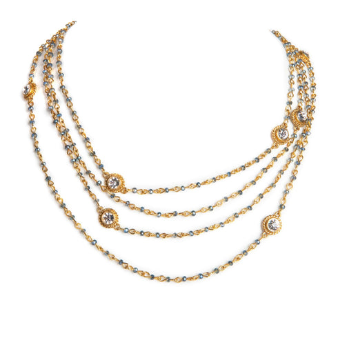 Magdalena - 2-4mm Crystal - Blue to Grey