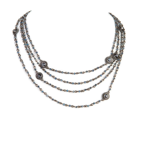 Magdalena - 2-4mm Crystal - Blue to Grey