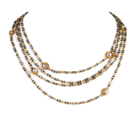 Magdalena - 2-4mm Crystal - Shades of Black to Brights