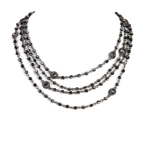 Magdalena - 2-4mm Crystal - Shades of Black to Brights