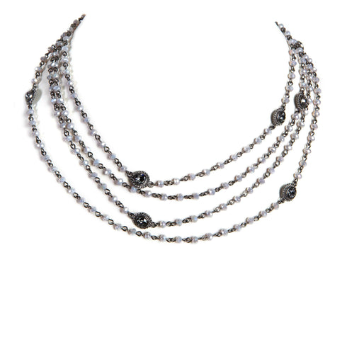 Magdalena - 2-4mm Crystal - Blue to Grey