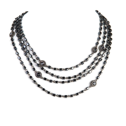 Magdalena - 2-4mm Crystal - Shades of Black to Brights