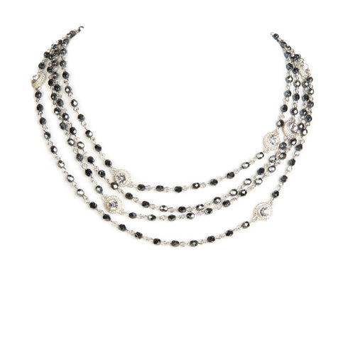 Magdalena - 2-4mm Crystal - Shades of Black to Brights