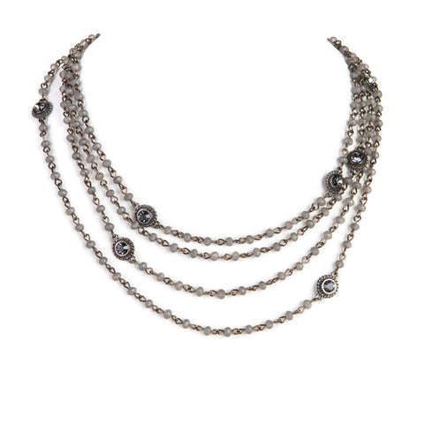 Magdalena - 2-4mm Crystal - Shades of Black to Brights