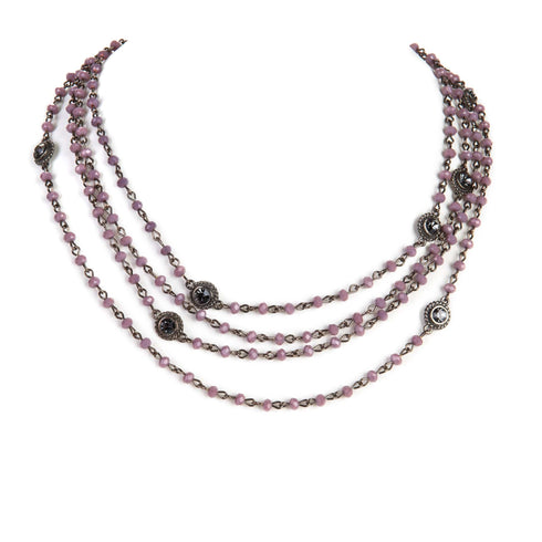 Magdalena - 2-4mm Crystal - Shades of Pink & Purple