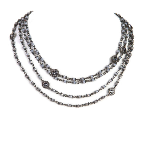 Magdalena - 2-4mm Crystal - Blue to Grey