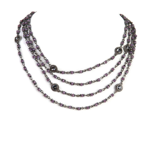 Magdalena - 2-4mm Crystal - Shades of Pink & Purple