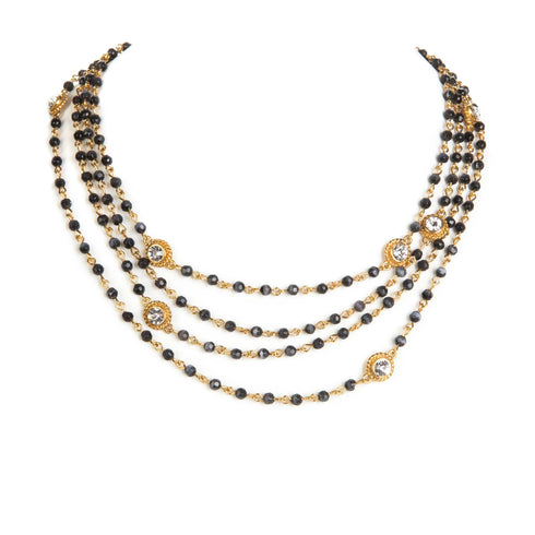 Magdalena - 2-4mm Crystal - Shades of Black to Brights