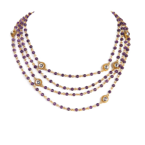 Magdalena - 4mm Lux - Shades of Pink & Purple