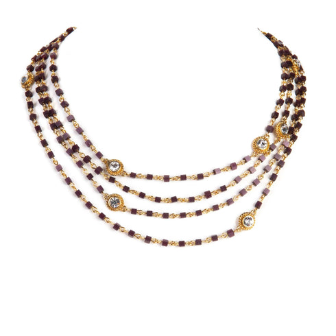 Magdalena - 4mm Lux - Shades of Pink & Purple