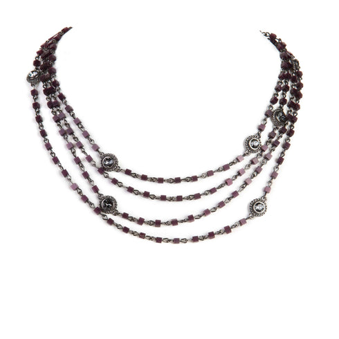 Magdalena - 4mm Lux - Shades of Pink & Purple