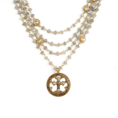 Magdalena - 6mm Lux Labradorite All Medallions