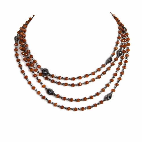 Magdalena - 6mm Semi-Precious Bati Hessonite All Medallions