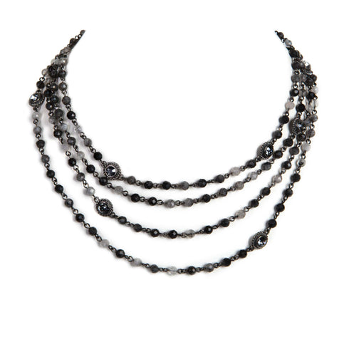 Magdalena - 4mm Semi-Precious Rutilated Black Quartz