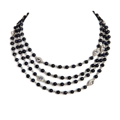 Magdalena - 6mm Semi-Precious Blue Goldstone All Medallions