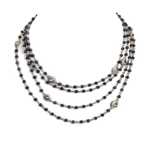 Magdalena - 4mm Precious Grey Blue Sapphire All Medallions