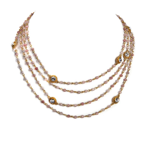 Magdalena - 4mm Semi-Precious Strawberry Quartz