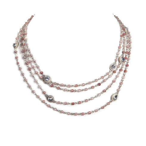 Magdalena - 4mm Semi-Precious Strawberry Quartz