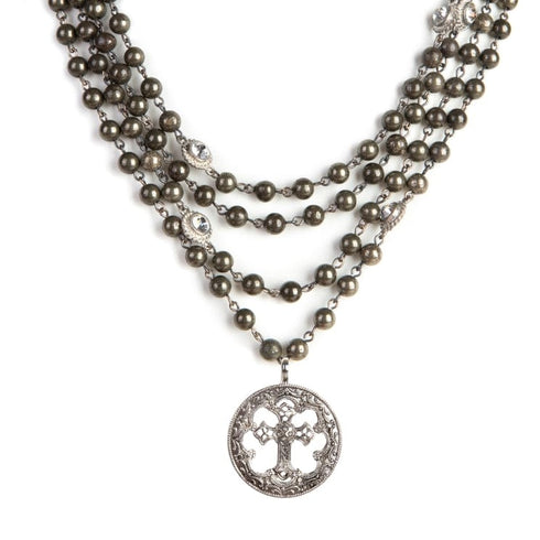 Magdalena - 6mm Semi-Precious Pyrite All Medallions