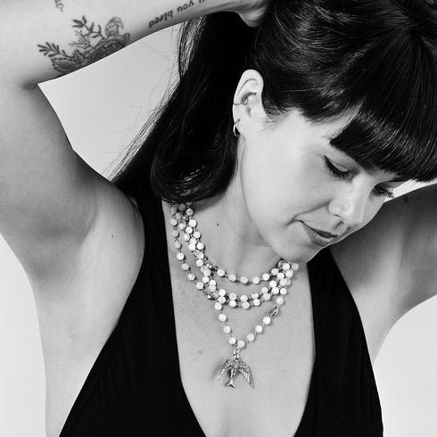 Magdalena - 6mm Semi-Precious Blue Goldstone