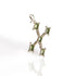 Brigid Cross Medallion Earth Olivine - Silver - VSA Designs