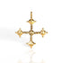 Brigid Cross Medallion Water Lt Sapphire - Gold - VSA Designs