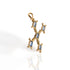 Brigid Cross Medallion Water Lt Sapphire - Gold - VSA Designs