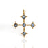 Brigid Cross Medallion Water Lt Sapphire - Gold - VSA Designs
