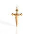 Envy Dagger Cross Medallion - Gold