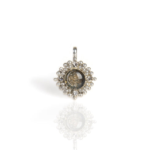 Petite Cloister San Benito Medallion - Silver - VSA Designs
