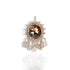 Tribal Crystal Medallion - Silver - VSA Designs