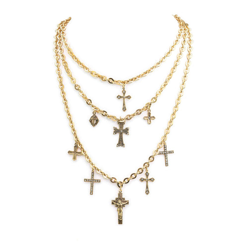 Bourne Again Gospel Necklace - Gold