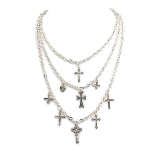 Bourne Again Gospel Necklace - Silver