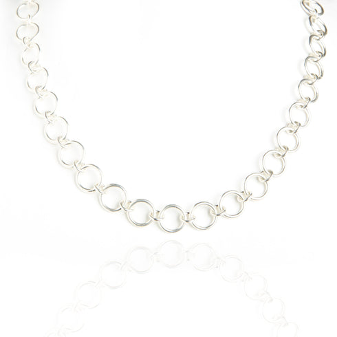 The Betty Necklace with All Medallions - Silver - VSA Designs