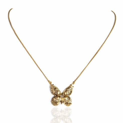 Butterfly Necklace - Gold